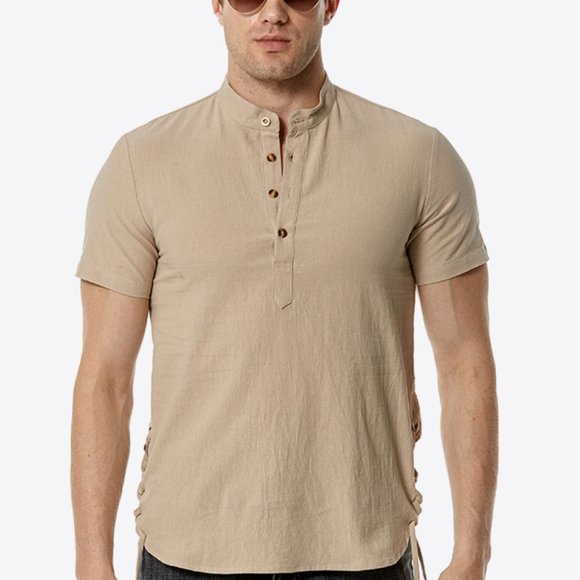 Casual Contrast Buttoned Shirt - Versatile Fashion Essential - Picture 11 of 14